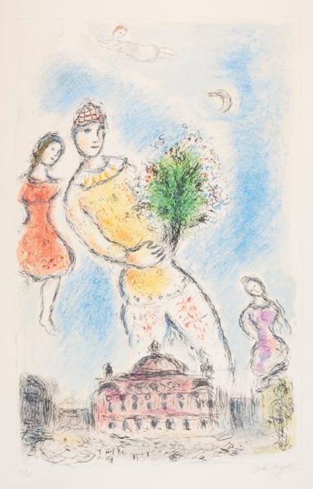 In The Sky Of The Opera (M. 973) by Marc Chagall