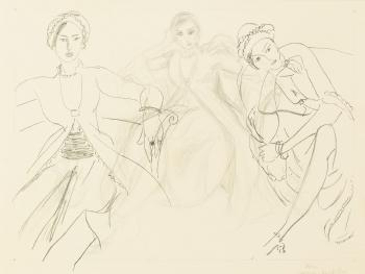 Trois Figures (D. 524) by Henri Matisse