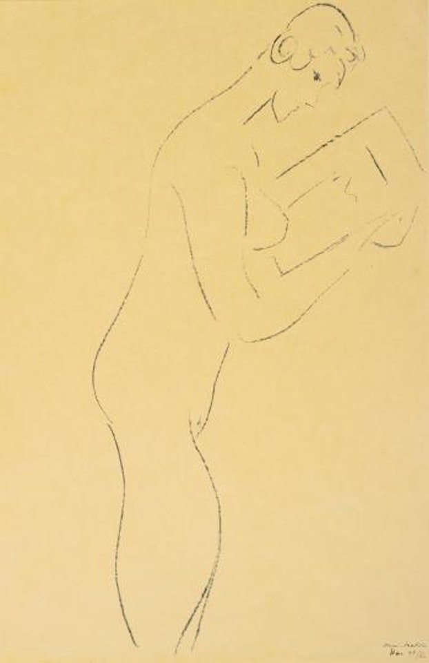 La Lecture, Nu De Profil (Duthuit 408) by Henri Matisse