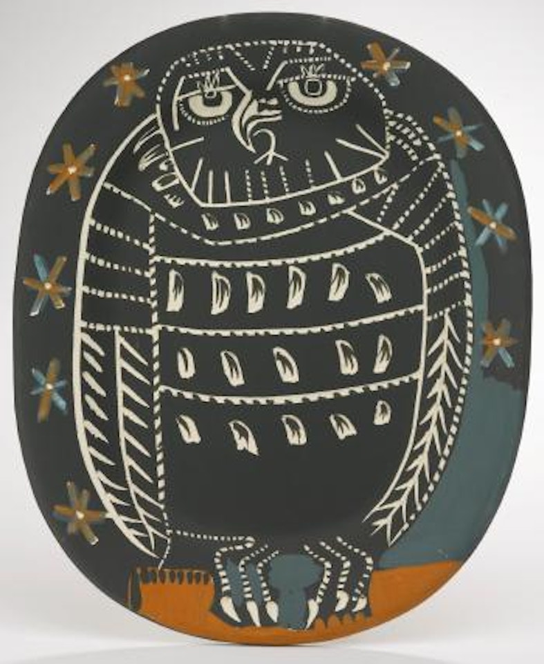 Hibou Mat (A. R. 284) by Pablo Picasso