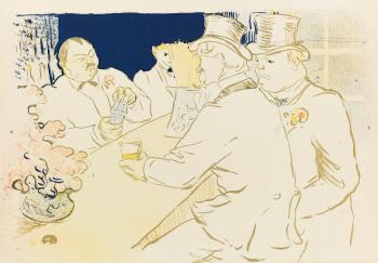 Irish American Bar, Rue Royale, The Chap Book (D. 362; Adr. 139; W. P18) by Henri de Toulouse-Lautrec