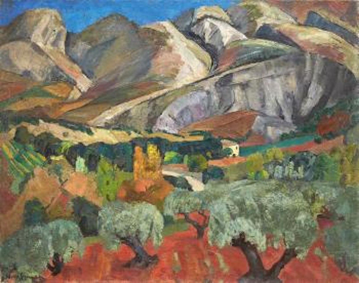 Paysage aux oliviers dans les Alpilles by Willy Eisenschitz