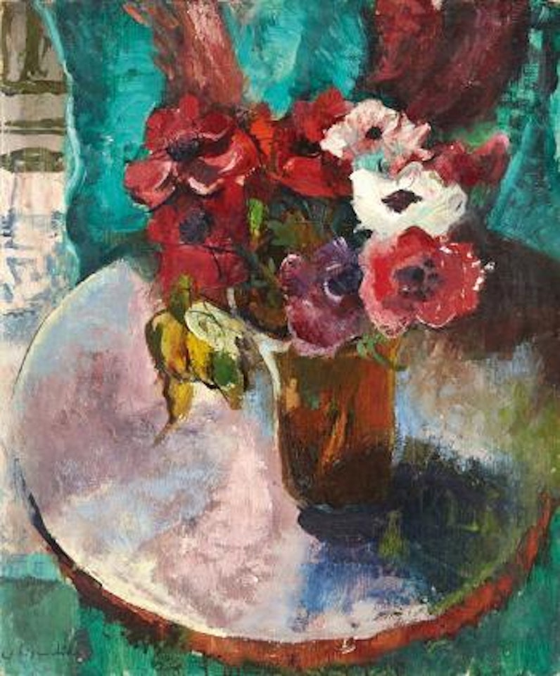 Bouquet d'anémones by Willy Eisenschitz