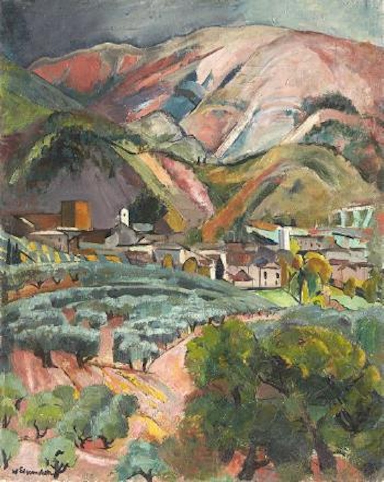 Village au pied de la montagne by Willy Eisenschitz