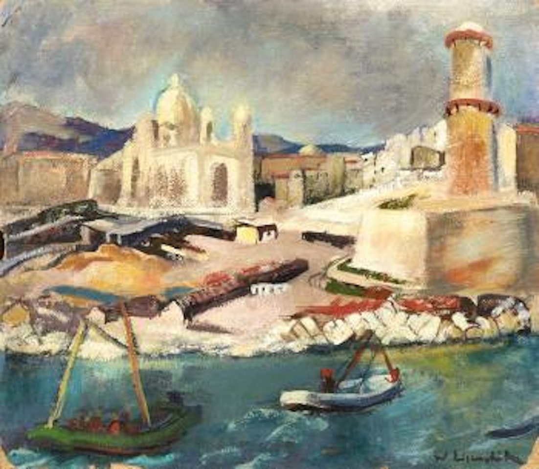 Vue du port de Marseilles by Willy Eisenschitz