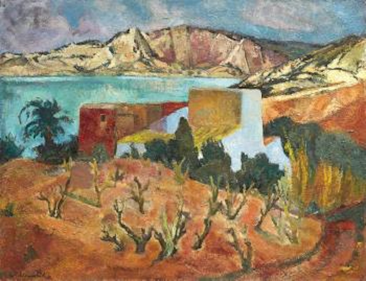 La maison rouge à Ibiza by Willy Eisenschitz