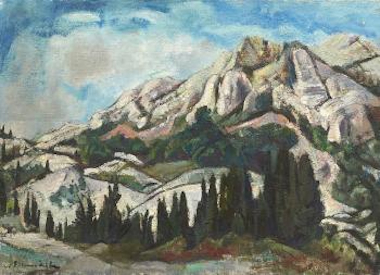 Paysage de montagnes by Willy Eisenschitz
