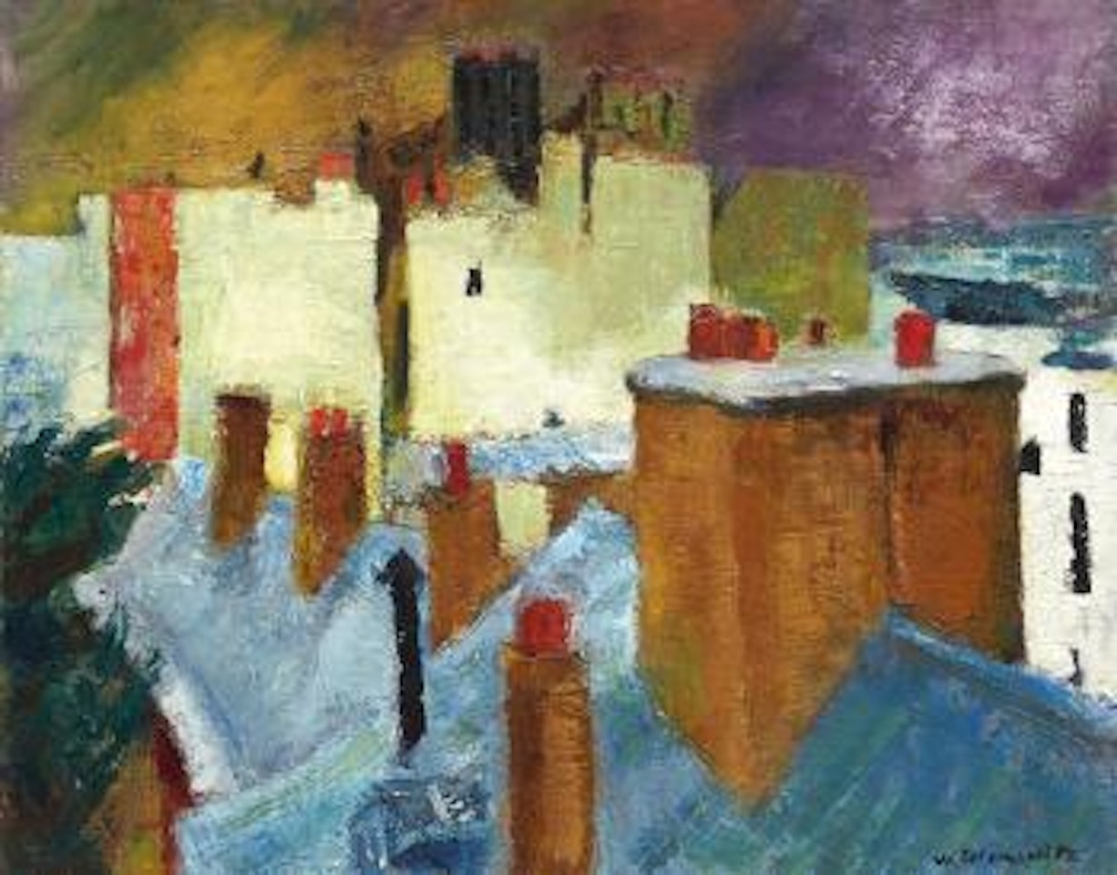 Toits, rue de Tournon by Willy Eisenschitz
