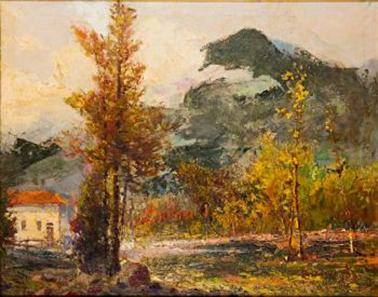 Paesaggio ligure by Cesare Bentivoglio