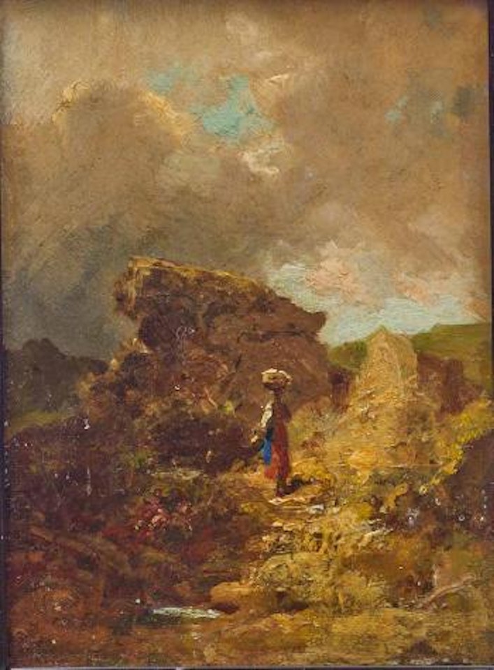 Sennerin in Felslandschaf by Carl Spitzweg