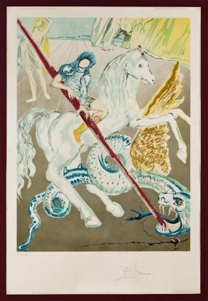 St. George and the Dragon, de la Suite Retrospective by Salvador Dali