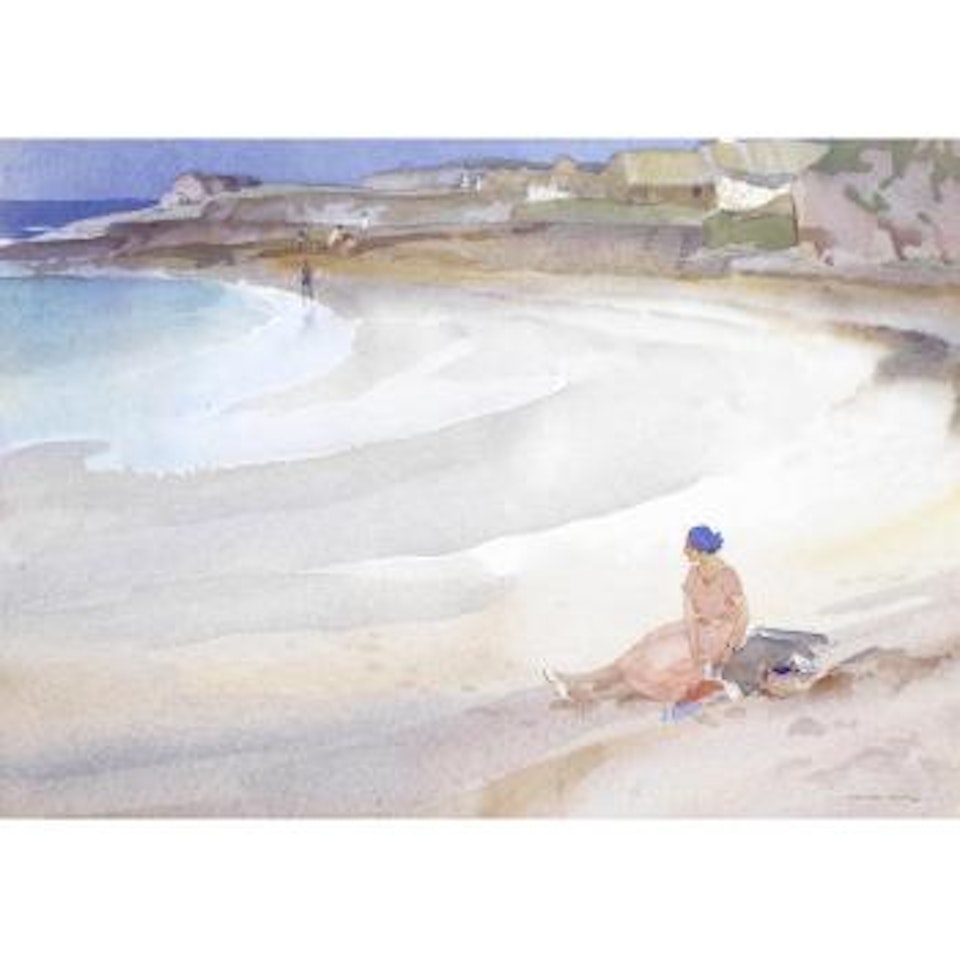 A quiet beach at Reiff, Ross-Shire by William Russell Flint