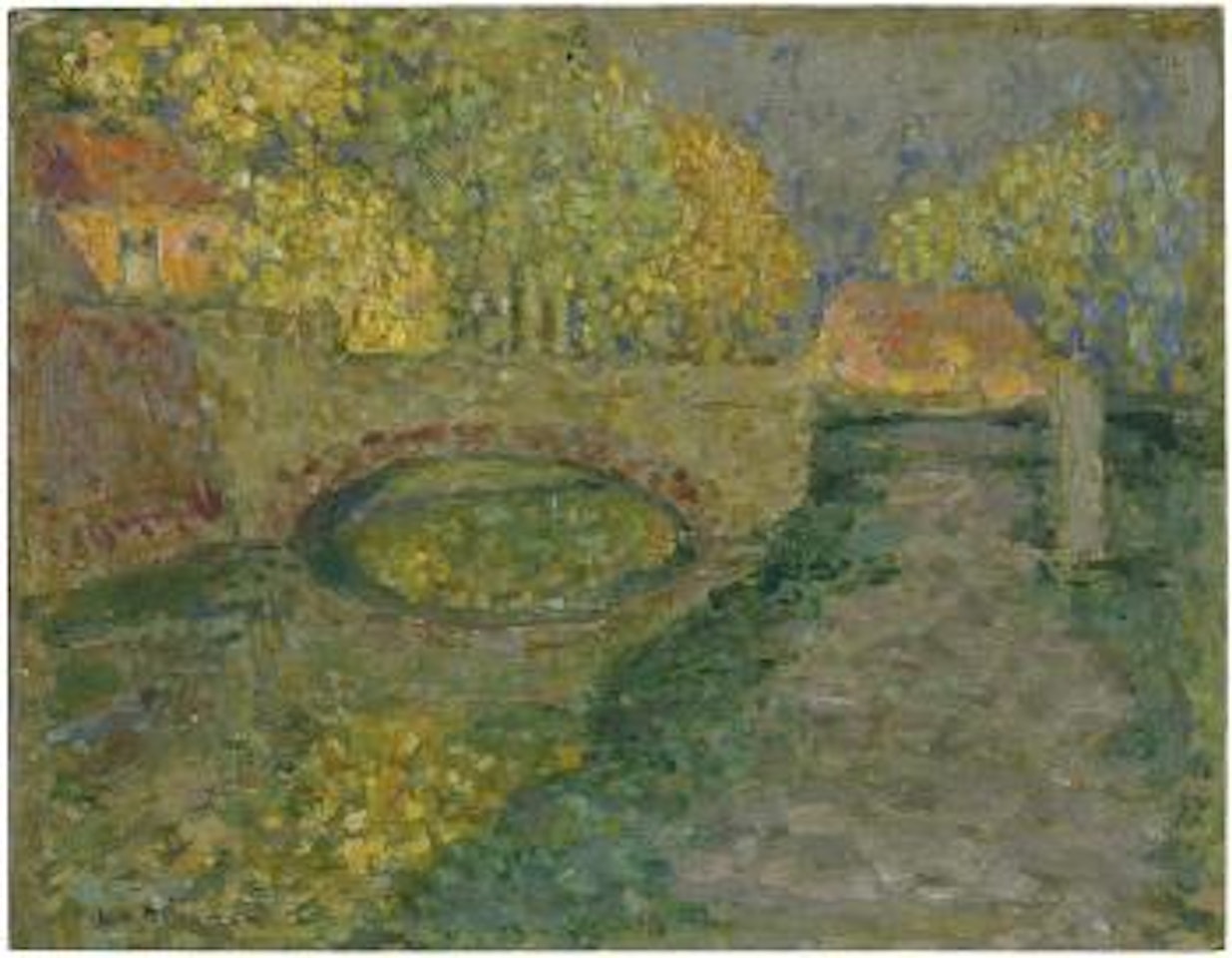 La Maison sur le canal, Verneuil by Henri Le Sidaner