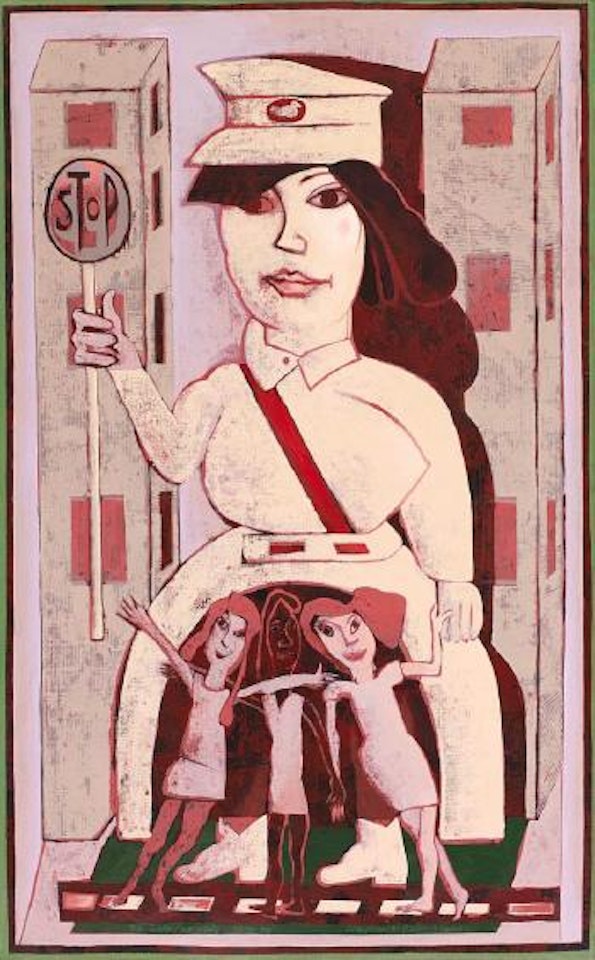 The lolly-pop lady by Andrew Sibley