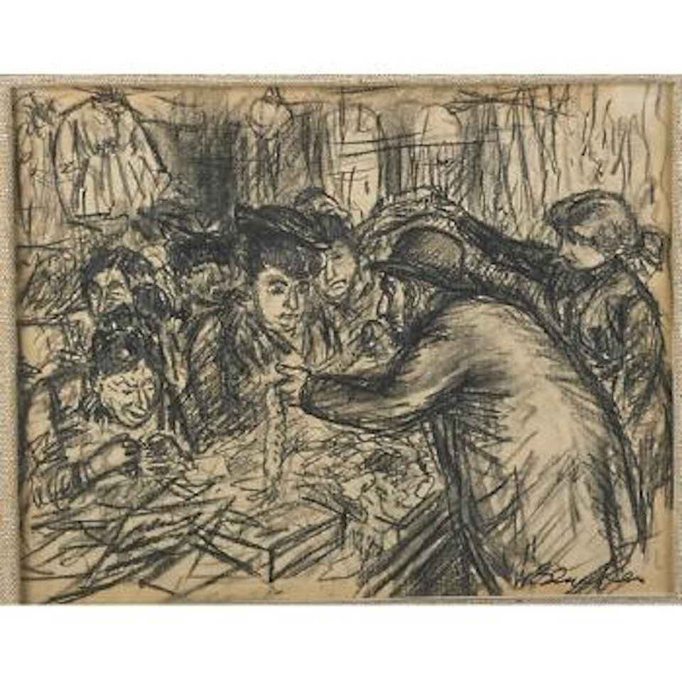 Peddler On Delancey Street by William Glackens