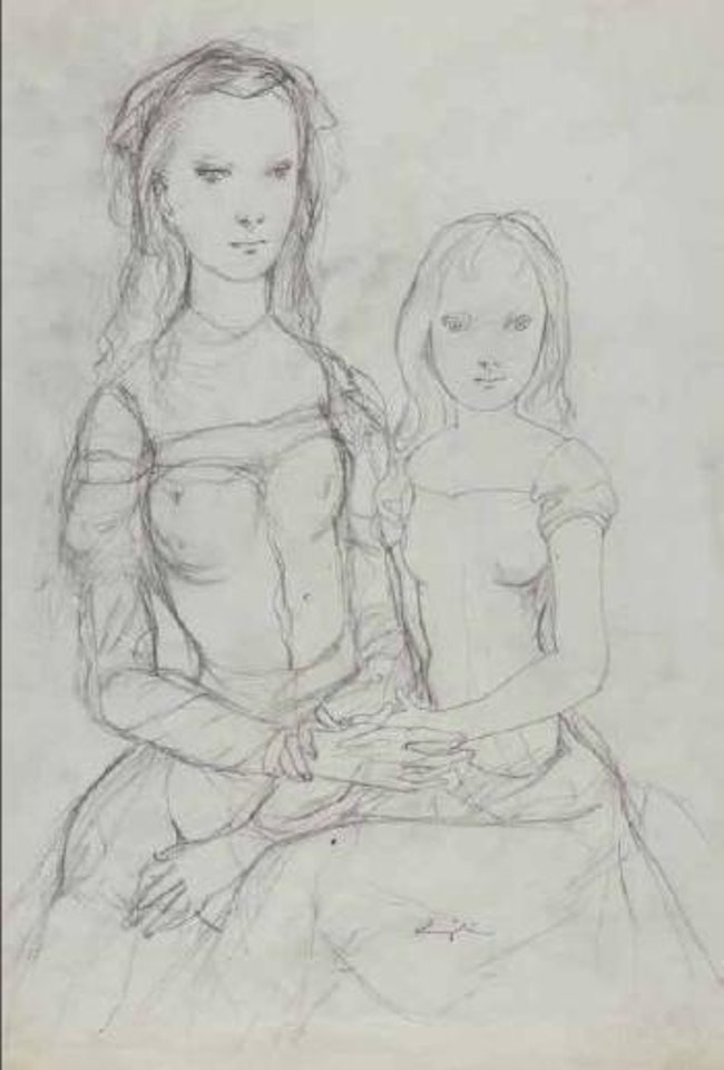 Les deux amies by Leonard Tsuguharu Foujita