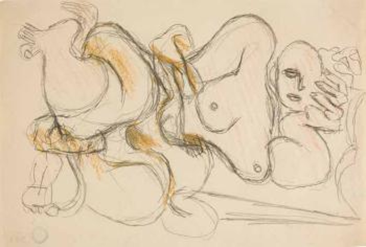 Liegender weiblicher Akt, den Kopf aufgestützt by Le Corbusier