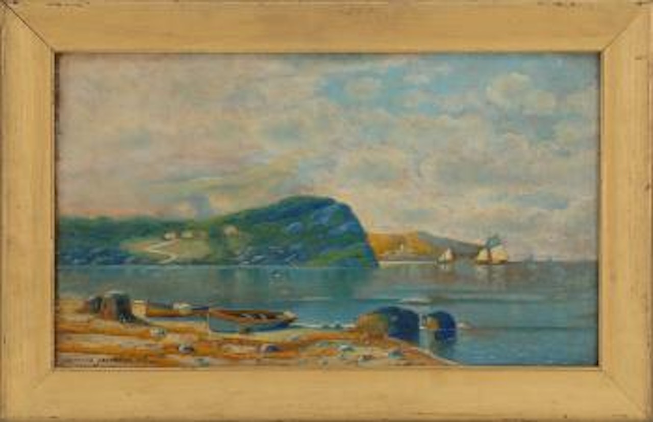 Hudson River landscape by Antonio Jacobsen