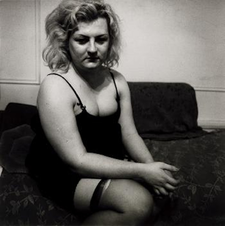 Transvestite with a torn stocking, NYC by Diane Arbus by Neil Selkirk