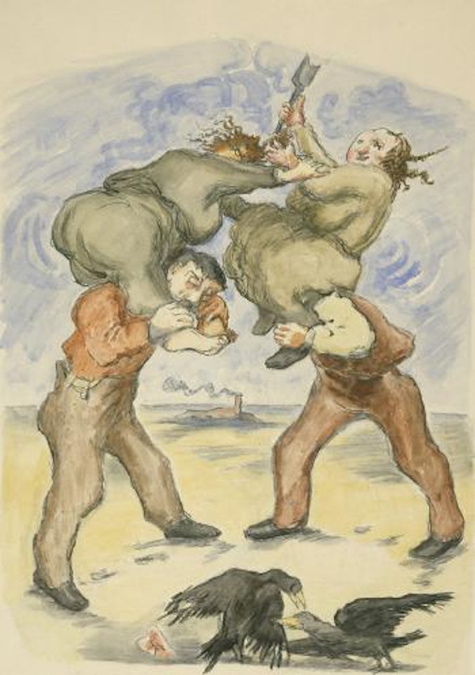 Zweikampf by Ludwig Meidner