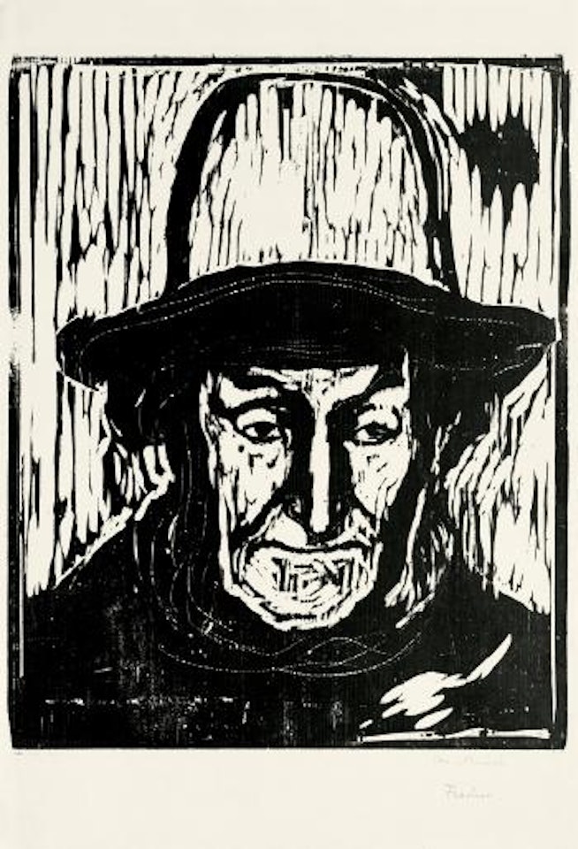 Fischer (Der alte Fischer) by Edvard Munch