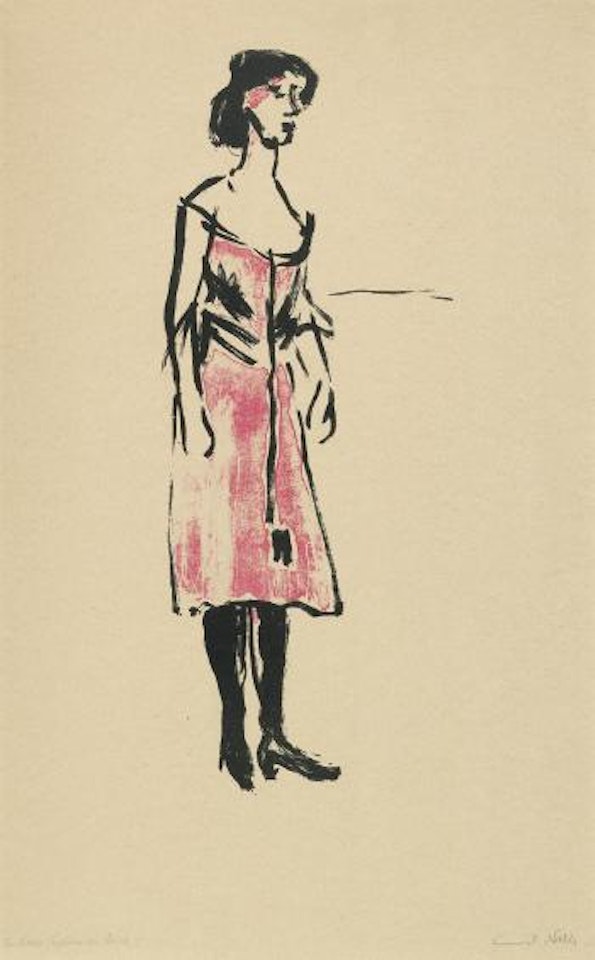 Tingel-Tangel-Sängerin by Emil Nolde