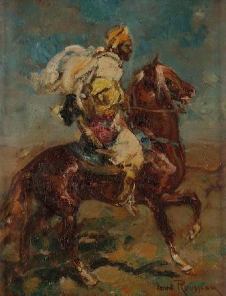 Étude de cavalier oriental by Henri Émilien Rousseau
