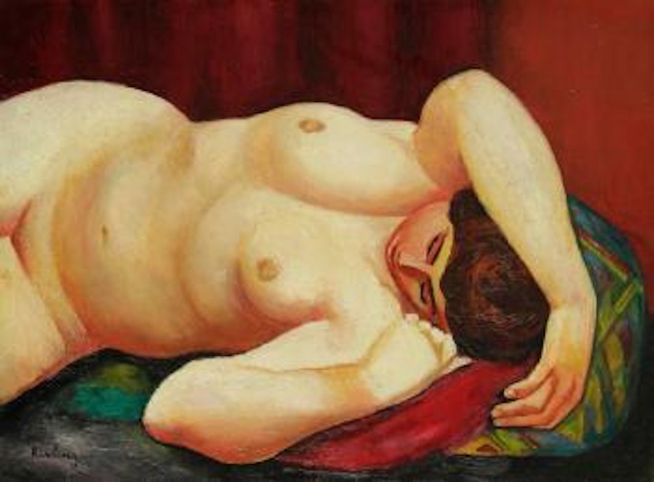 Torse nu couché by Moïse Kisling