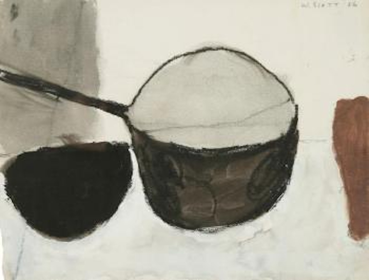 Still life with pan by William Scott