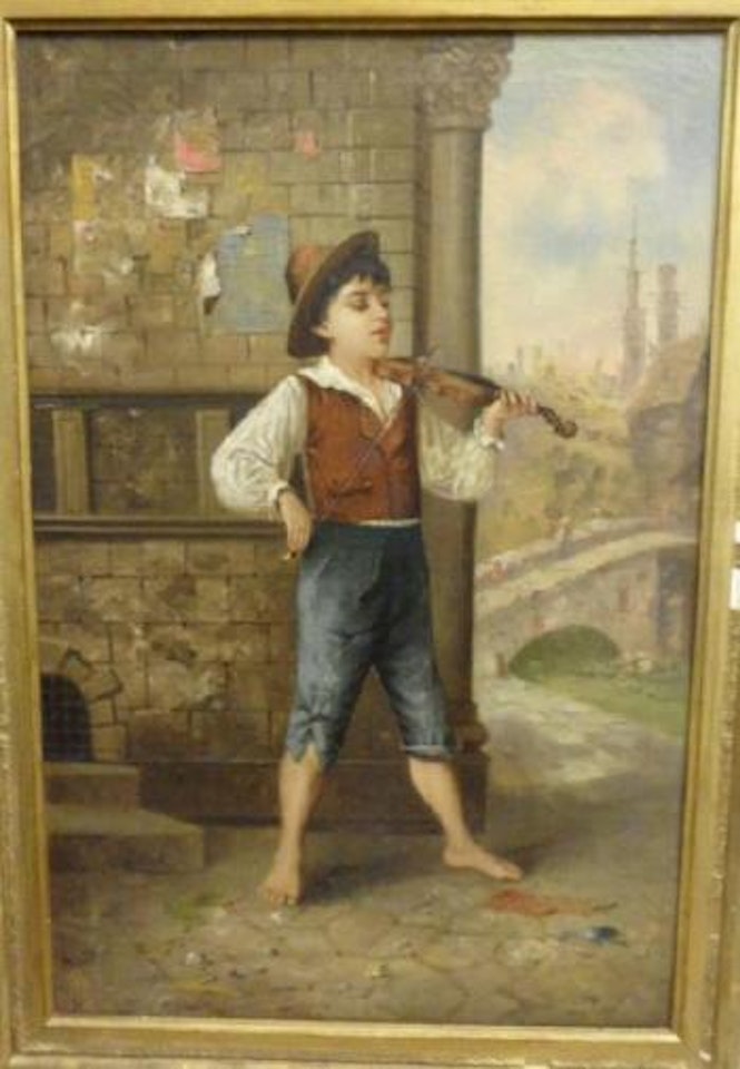 Petit joueur de violon by Luigi Bechi