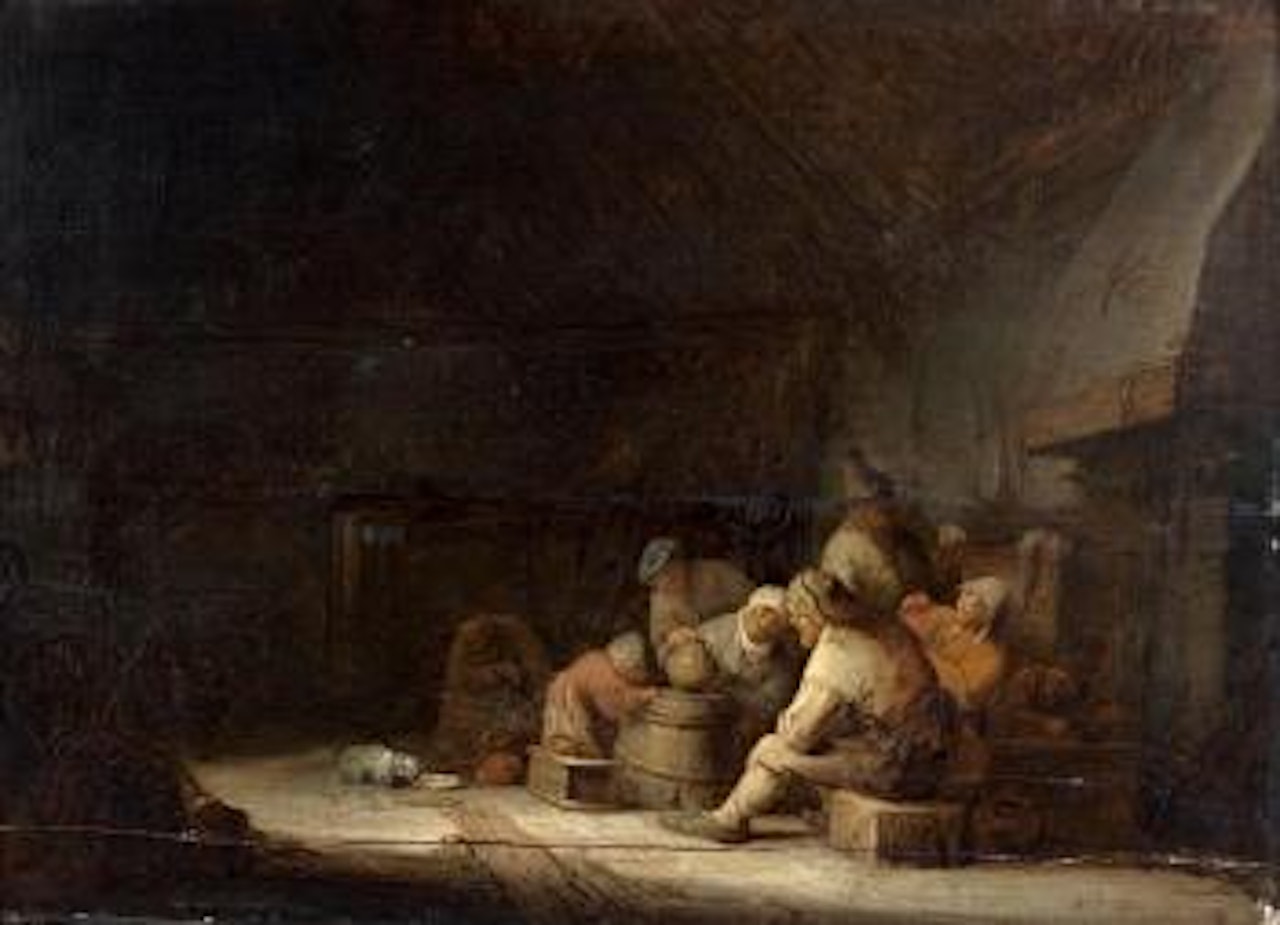 Interieur de ferme by Adriaen van Ostade