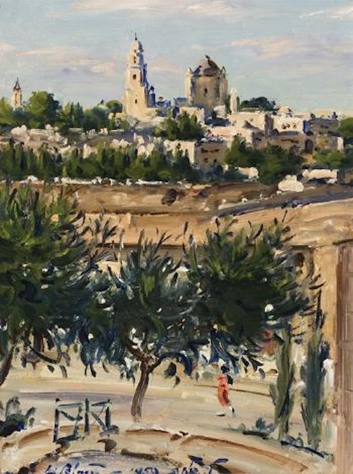 View of the Old city by Ludwig Blum