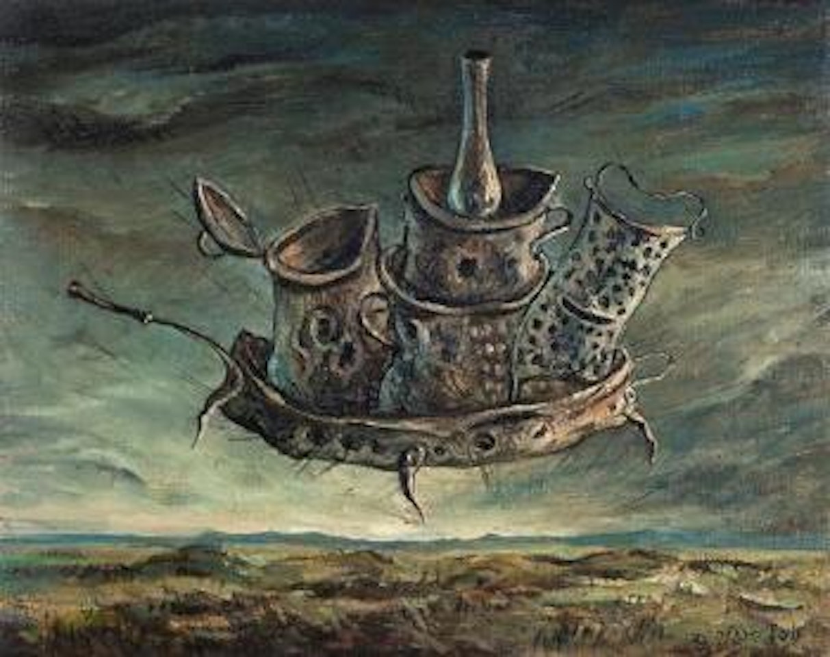 Surrealistic composition by Yosl Bergner