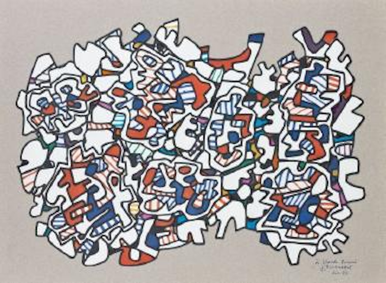 Site aux emmelements, le roman de renard by Jean Dubuffet