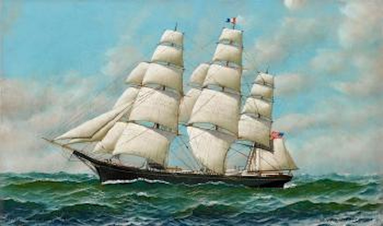 Clipper flying cloud by Antonio Jacobsen