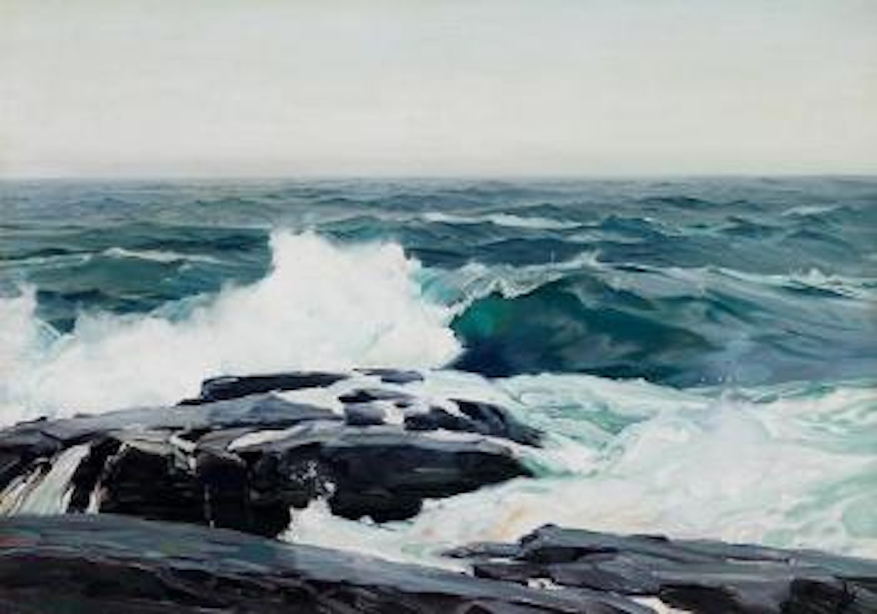 Crashing surf by Frederick Judd Waugh