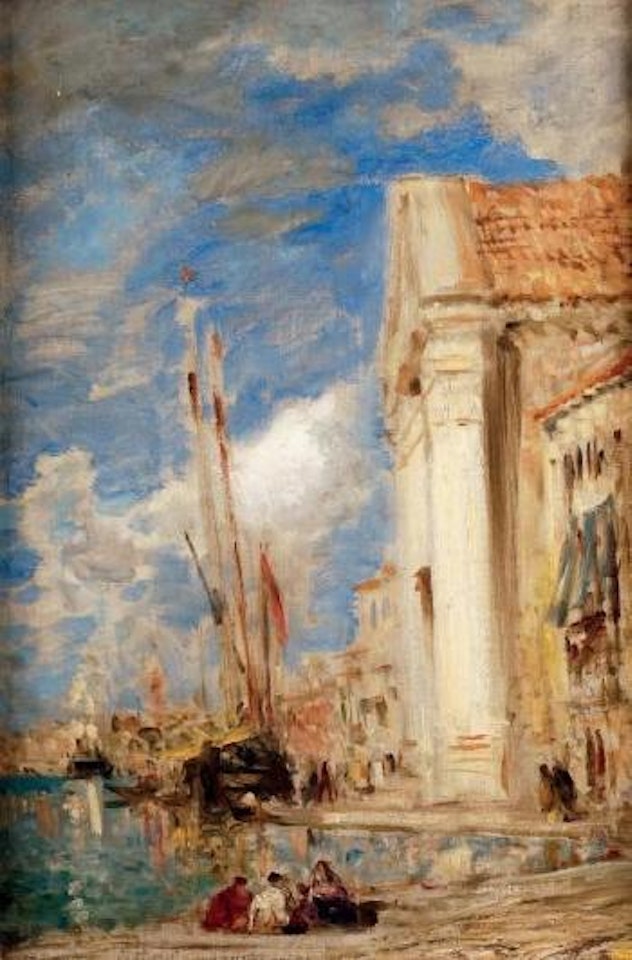 Sante Maria della Pieta sur le quai des Esclavons by Félix Ziem