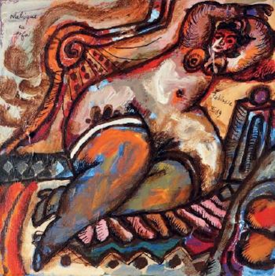 Odalisque au sofa by Théo Tobiasse