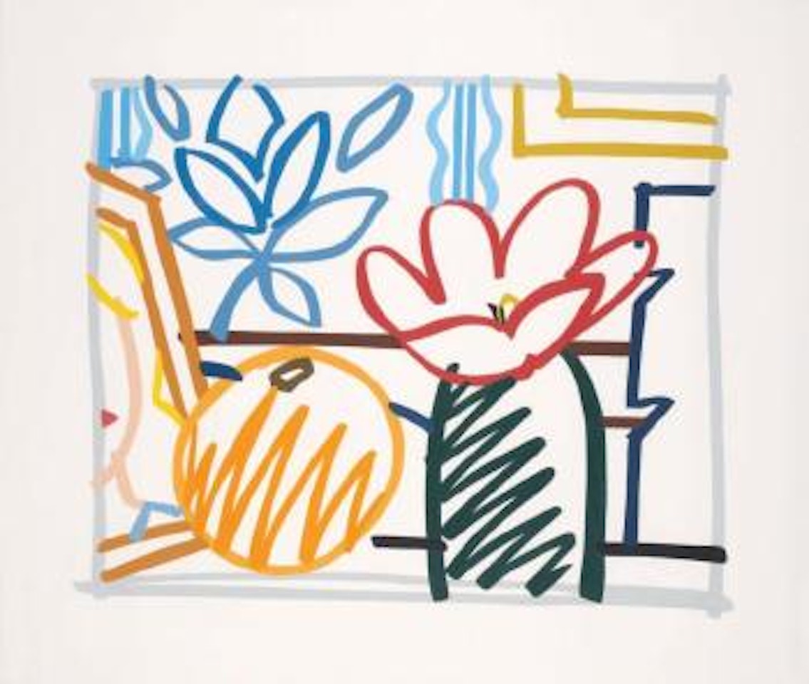 Still life with flowers by Tom Wesselmann