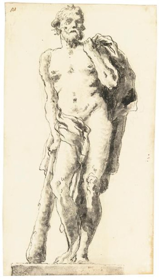 Hercules by Giovanni Domenico Tiepolo