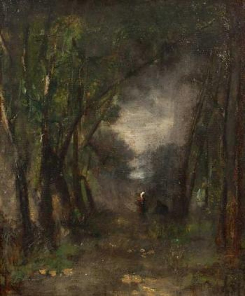 Clairière dans les sous-bois by Jean Baptiste Camille Corot