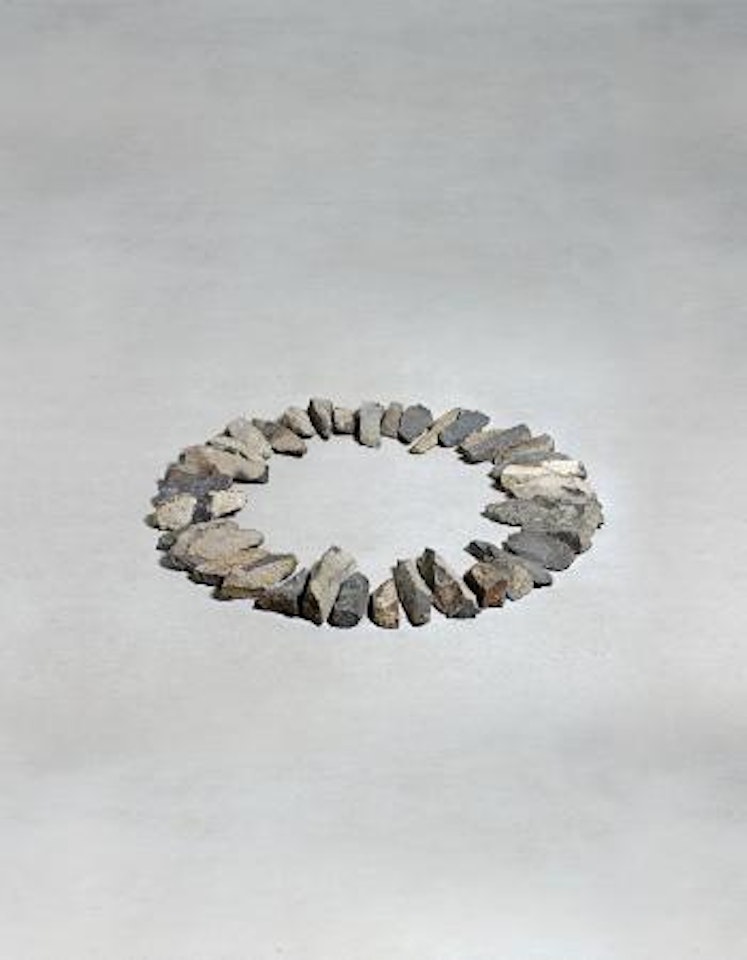 Small Basalt Ring by Richard Long