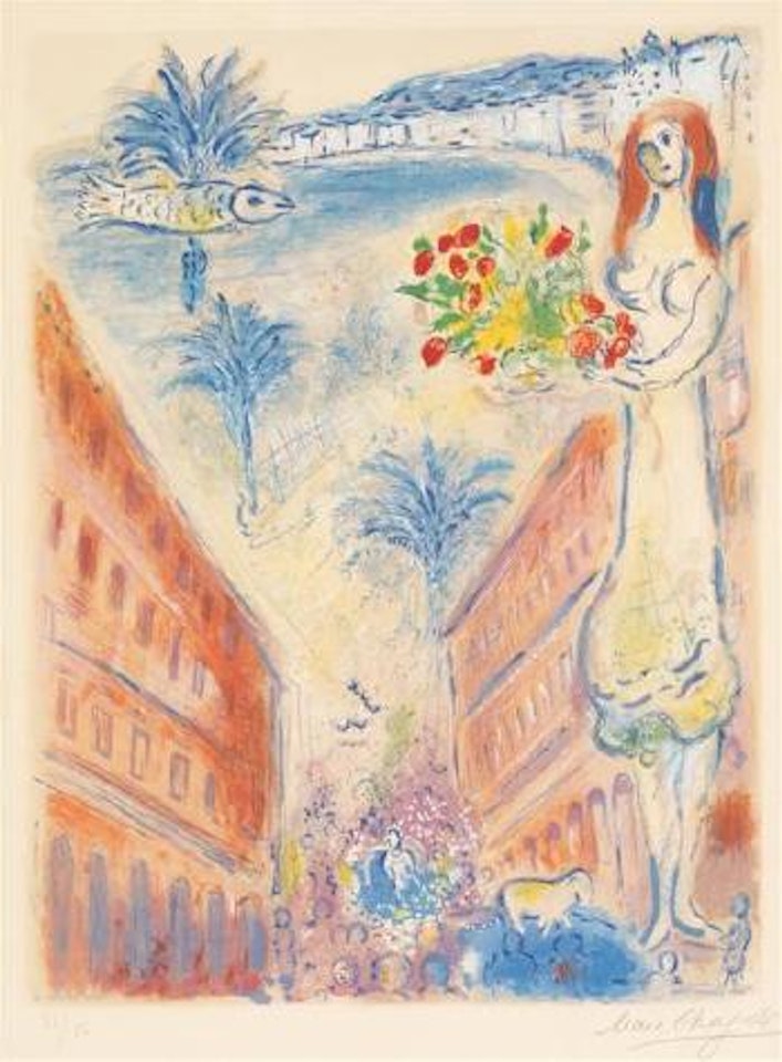 Avenue de la Victoire a Nice by Marc Chagall