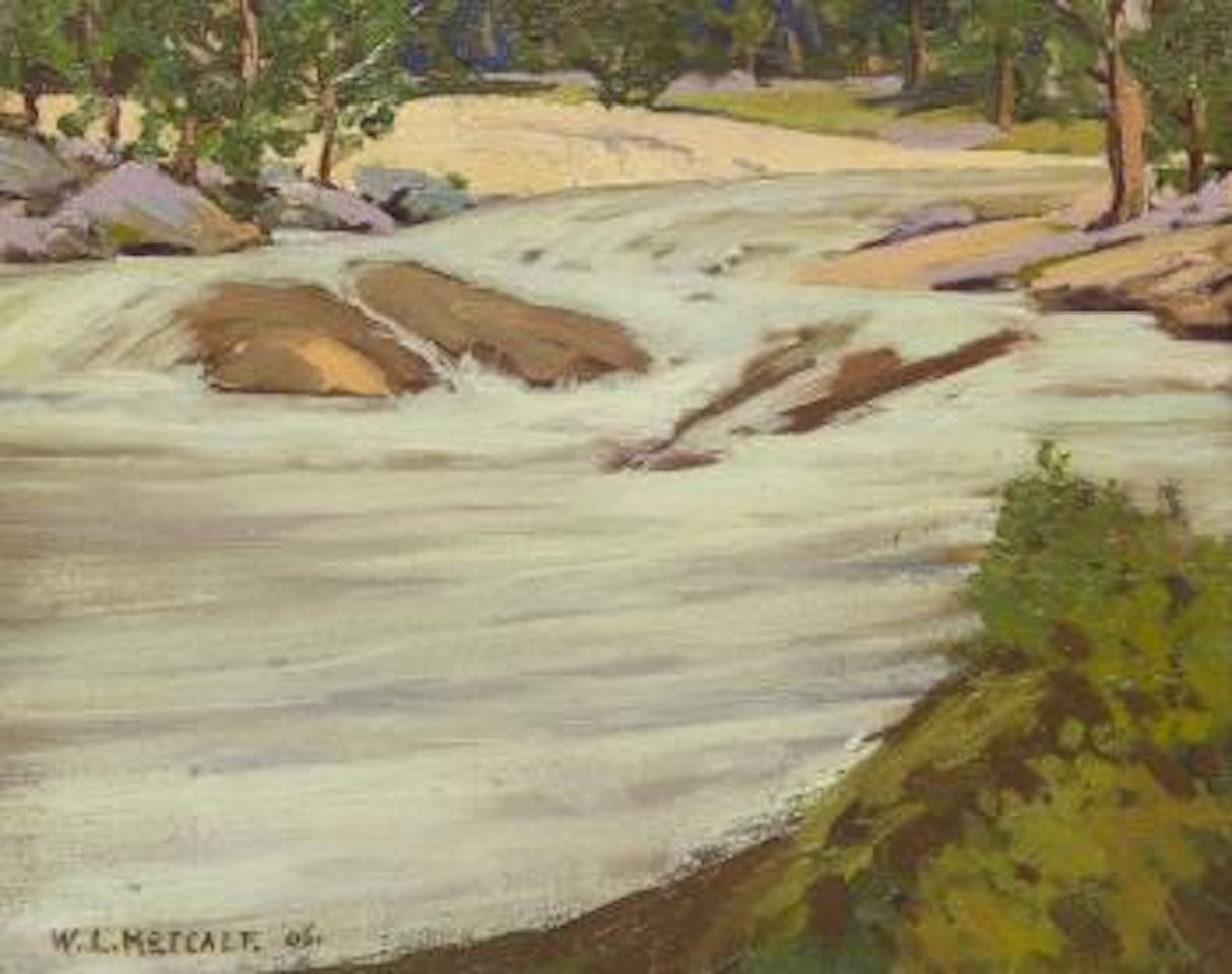 Winter brook by Willard Leroy Metcalf