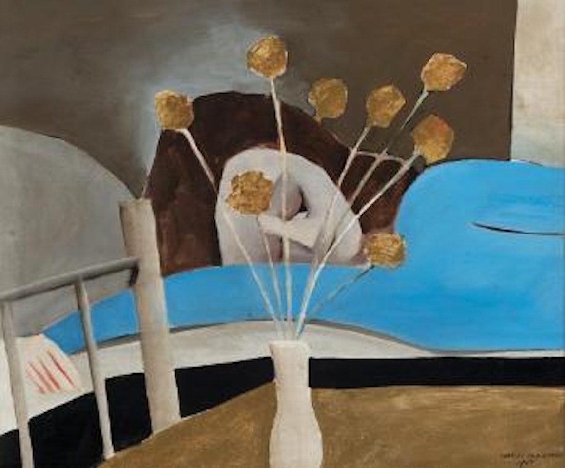 The blue dress by Charles Blackman