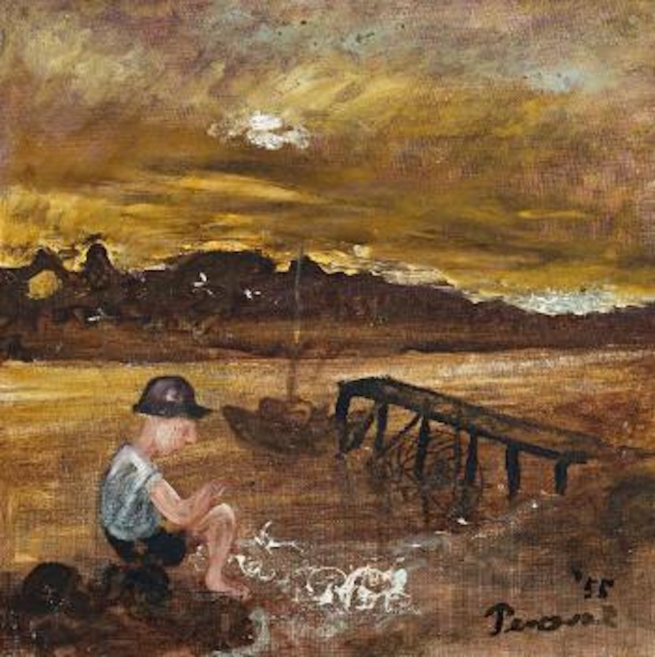 Charles Blackman at Mallacoota Inlet by John Perceval