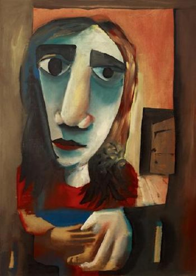 Portrait of a woman by Charles Blackman