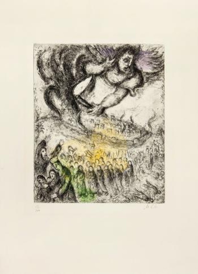 Prise de Jérusalem (from La Bible) by Marc Chagall