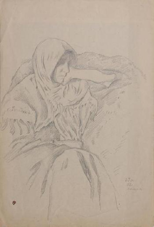 Portrait de la princesse Sophie Andreievna Gagarina by Mstislav Valerianovich Dobuzhinsky