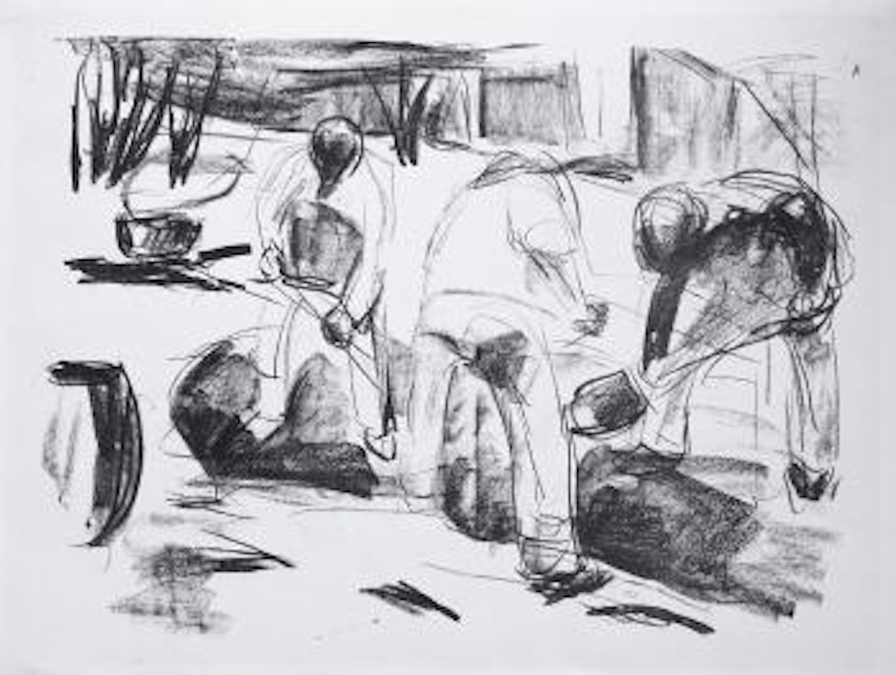 Gatearbeidere by Edvard Munch